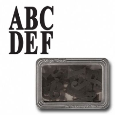 Maya Road - Sheer Atlanta - Uppercase Alphabet Black