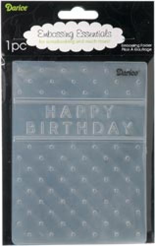 Darice - Embossing Essentials - Embossing Folder - Happy Birthday