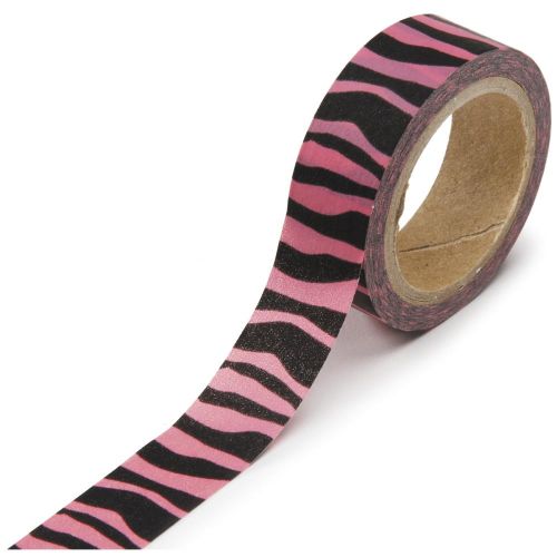 Darice - Washi Masking Tape - Zebra Hot Pink