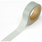 Darice - Washi Masking Tape - Green with White