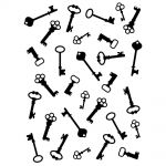 Darice - Embossing Essentials - Embossing Folder - Antique Keys