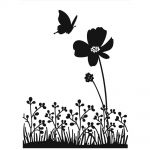 Darice - Embossing Essentials - Embossing Folder - Butterfly Flowers