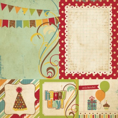 Simple Stories - Happy Day - 4x4 Quote & 6x8 Photo Mat Elements