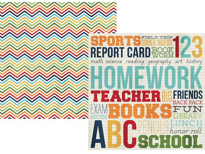 Simple Stories - Smarty Pants - Bookworm 12x12 Designer Cardstock