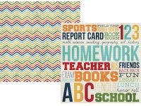 Simple Stories - Smarty Pants - Bookworm 12x12 Designer Cardstock