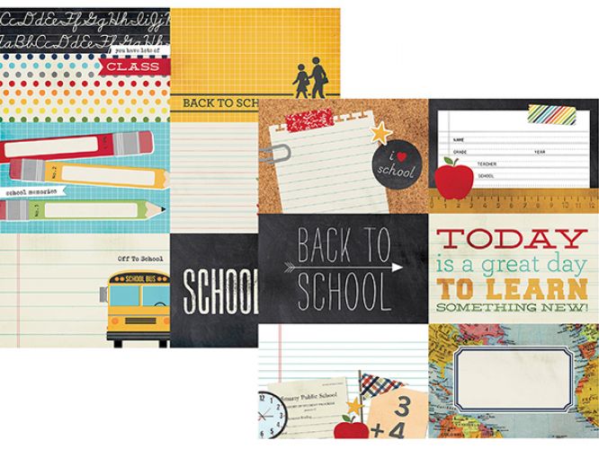 Simple Stories - Smarty Pants - 4x6 Horizontal Journaling Card Elements