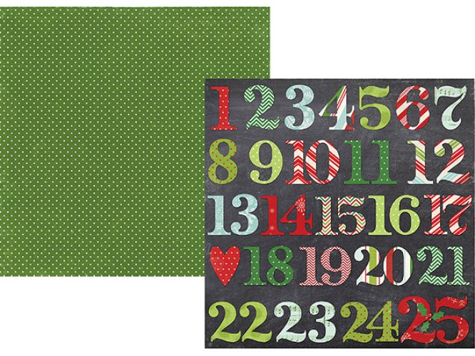 Simple Stories - December Documented - Hello December 12x12 Designer Cardstock