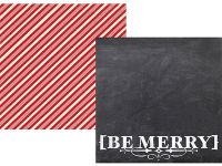 Simple Stories - December Documented - Be Merry 12x12 Designer Cardstock
