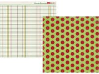 Simple Stories - December Documented - Holly Holly 12x12 Designer Cardstock