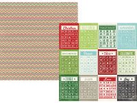 Simple Stories - December Documented - Bingo/Chevron 12x12 Simple Basics