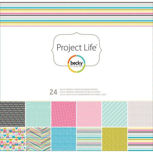 Becky Higgins Project Life - Blush 12X12 Designer Paper Pack