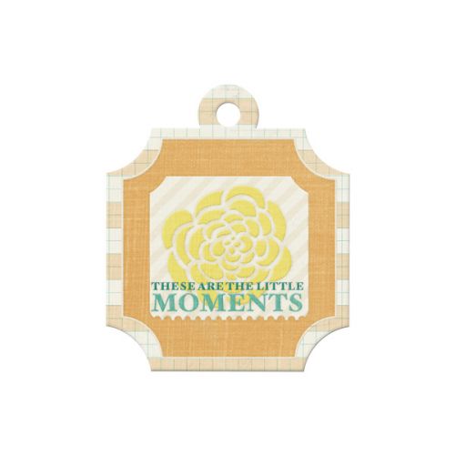 We R Memory Keepers - For the Record - Embossed Tag - Moments