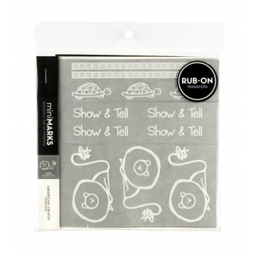 American Crafts - Mini Marks Rubons - Kids Book One