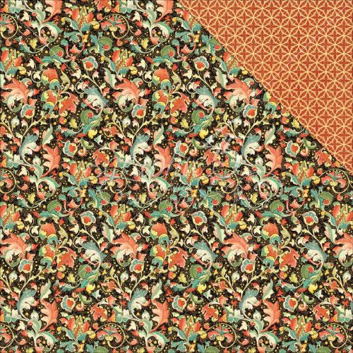 Graphic 45 - Enchanted Forest Collection - Double-Sided Cardstock 12"X12"- Sumptuous Floral