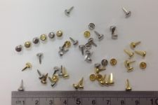 Boyle - Scrappy Bizz - Brads Gold and Silver 5mm Circle