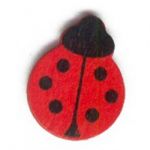 Boyle - Painted Wood Shapes - Red Lady Bug
