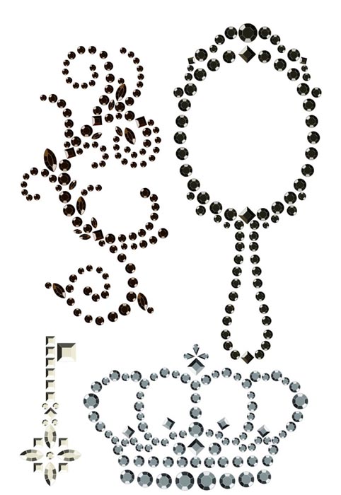 PRIMA MARKETING INC - SAY IT IN CRYSTALS - VINTAGE SHAPES