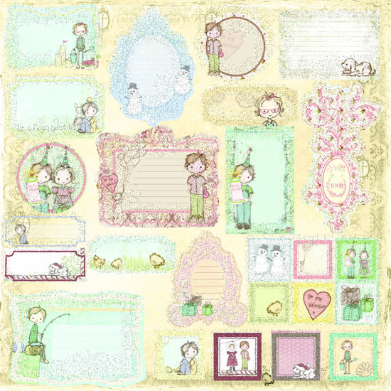 Prima Marketing Inc - Chipboard Sticker Celebrate with Jack and Jill