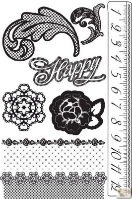 Prima Marketing Inc. - Cling Stamp 4" x 6" - Rosarian