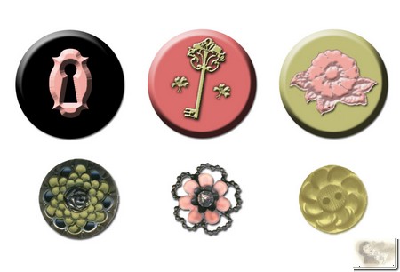 Prima Marketing Inc. - Cameo & Button- Tea-Thyme