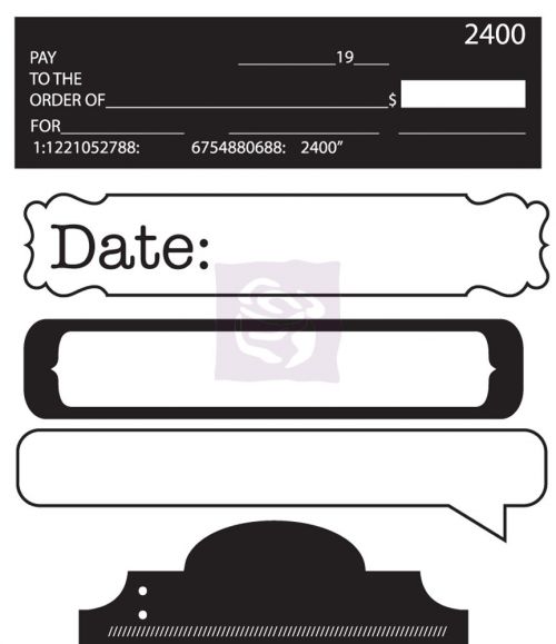 Prima - Engraver -#4 - 2.5"x3" Clear Acrylic Stamp