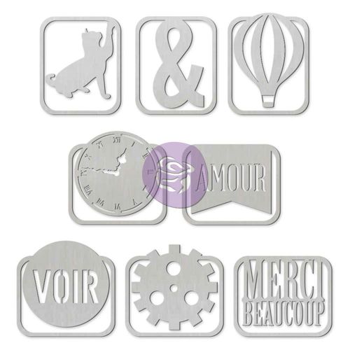 Prima Marketing Inc - Cartographer Collection - Metal Paper Clips 8/Pkg