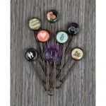 Prima Marketing Inc - Something Blue Collection - Typewriter Key Paper Clips 2" 8/Pkg