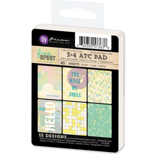 Prima Marketing Inc - Free Spirit Collection - 3x4 ATC Pad