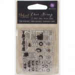 Prima Marketing Inc - The Archivist Collection - Clear Stamps 2.5"X3" - Newsprint