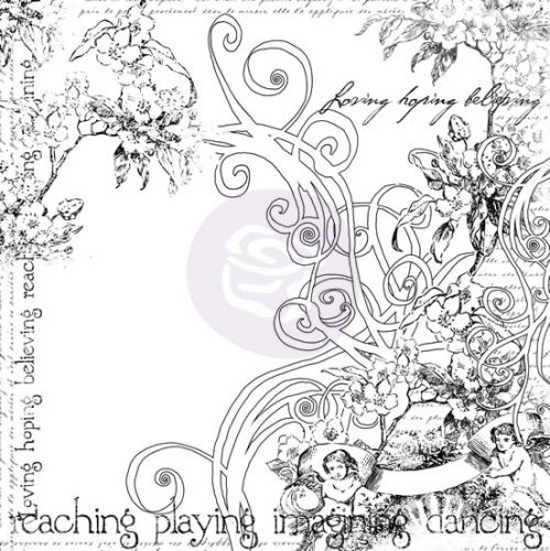 Prima Marketing Inc - IOD Paintable Cherubs - 12"x12"