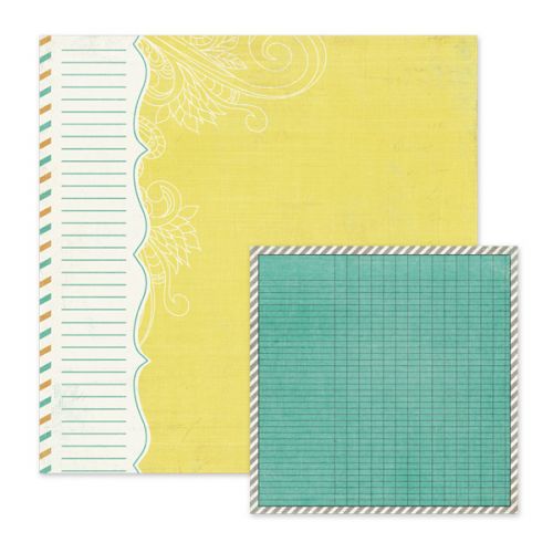 We R Memory Keepers - For the Record - Double Sided Patterned Paper - Unwritten