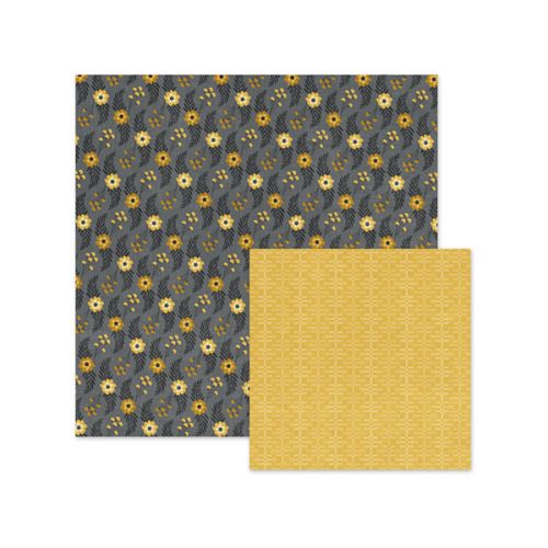 We R Memory Keepers - Harvest Collection - 12x12" Printed Paper - Pressed Flower