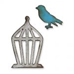 Sizzix - Tim Holtz - Alterations - Movers & Shapers - Mini Bird & Cage Set