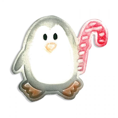 Sizzix - Embosslits Small Die - Cut & Emboss in One Easy Step - Penguin w/Candy Cane