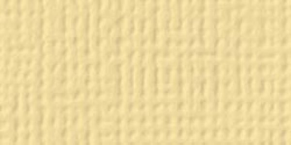 American Crafts - Cardstock - Linen Weave - Butter