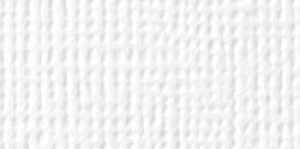 American Crafts - Cardstock - Linen Weave - White