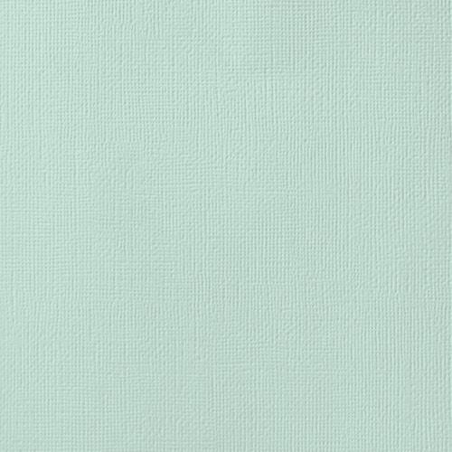 American Crafts - Cardstock - Linen Weave - 12 X 12 - Spearmnt