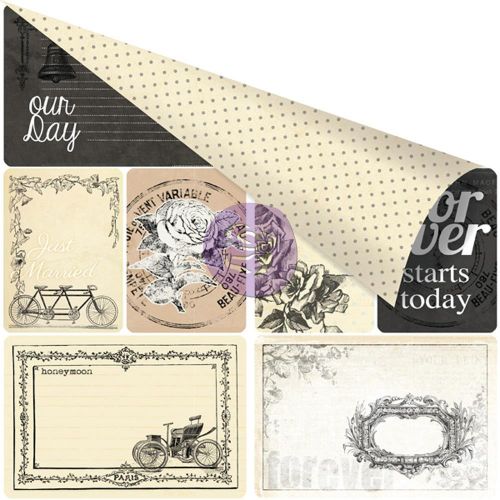 Prima Marketing Inc - Something Blue Collection - Patterned Paper - Just Married