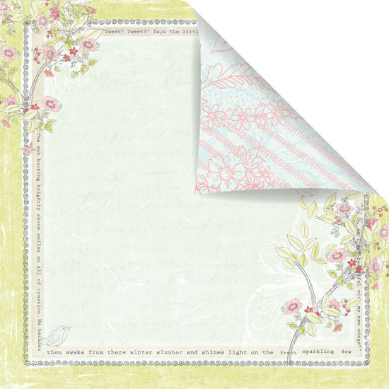 Prima Marketing Inc - Sparkling Spring Patterned Paper Bon Jour