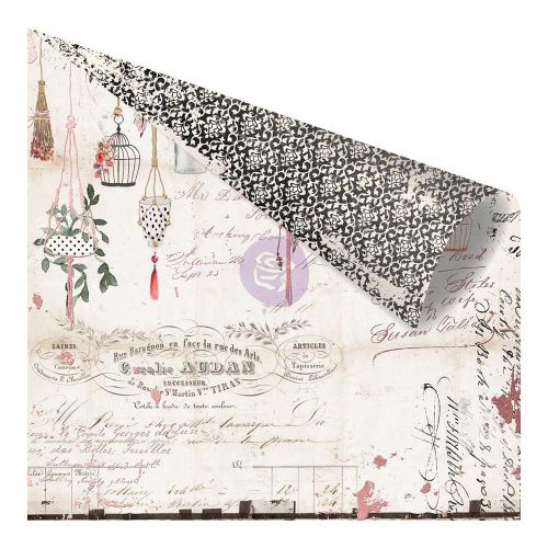 Prima Marketing Inc - Rossibelle Collection - Double-Sided Cardstock with Foil 12"X12" - Nostalgia