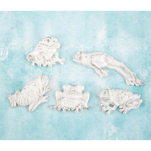 Prima Marketing Inc - Shabby Chic Treasures By Ingvild Bolme - Frogs 5/Pkg