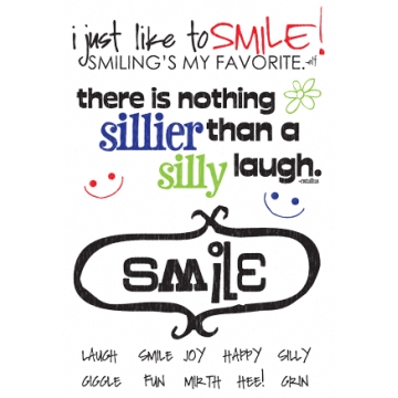 Daisy Bucket Designs - Rub Ons - Smile