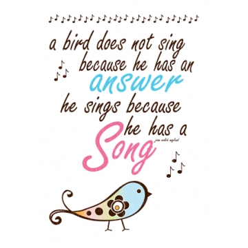 Daisy Bucket Designs - Rub Ons - Song Bird