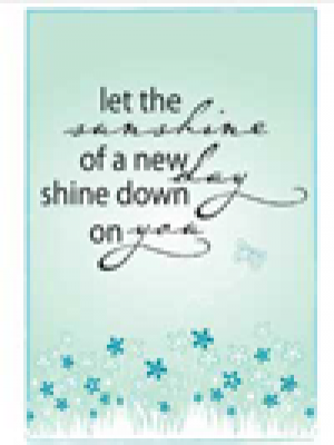 DAISY BUCKET DESIGNS - A NEW DAY  RUB ON