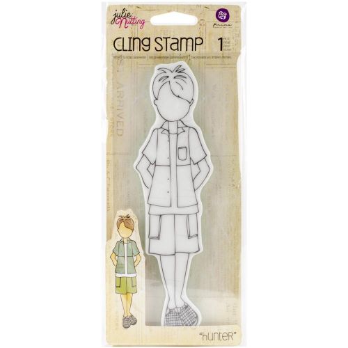 Prima Marketing Inc - Mixed Media - Doll Cling Rubber Stamp by Julie Nutting - Hunter