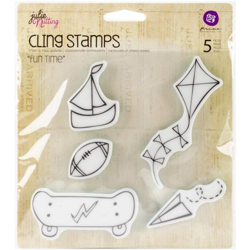 Prima Marketing Inc - Mixed Media - Doll Cling Rubber Stamp by Julie Nutting - Fun Time.