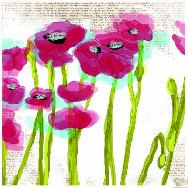 Prima Marketing Inc. 12 X 12 Canvas, Poppy
