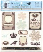 Shabby Green Door - Fabric Snip-It's - Fly Away