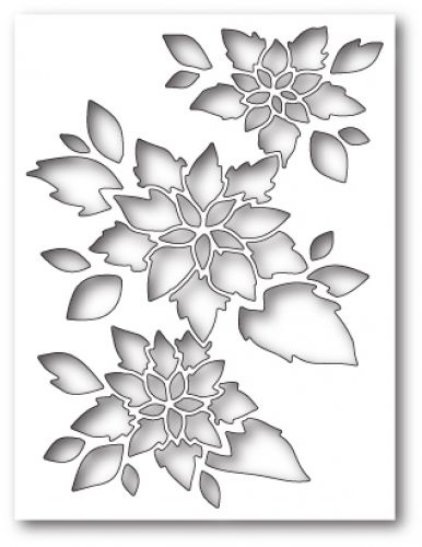 Memory Box Dies - Poinsettia Collage craft die