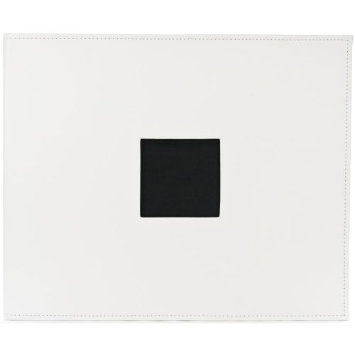 American Crafts - Faux Leather Album - 12x12 D-Ring - White